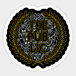 The Official TeePublic Logo Sticker